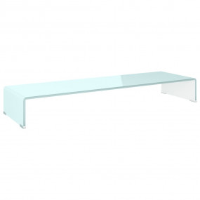 TV Stand Green Tempered Glass, Plastic Medium TV Stand