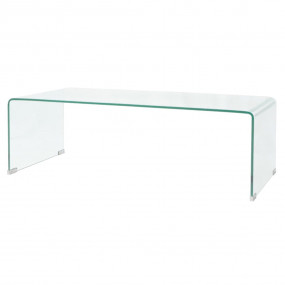 Coffee Table Clear Tempered safety glass Coffee Table R...