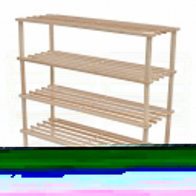 Shoe Cabinet Set of 2 Natural Solid fir wood