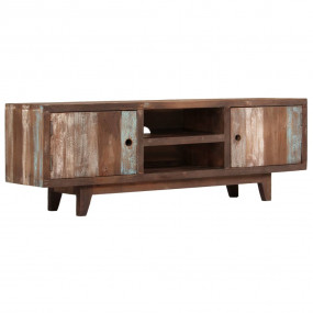 TV Cabinet Varied wood tones Solid acacia wood Medium T...
