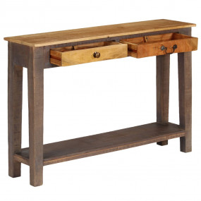 Console Table Multicolor Solid wood 46.5x11.8x31.5 in