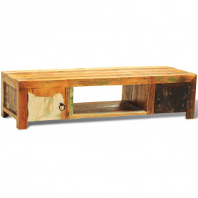 TV Stand Multicolor Reclaimed solid wood Medium TV Stan...