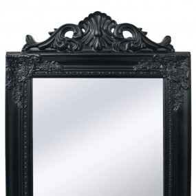 Free-standing Mirror Black Wood, glass, engineered wood...