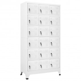 Locker Cabinet Gray Sheet Metal Large Locker Cabinet