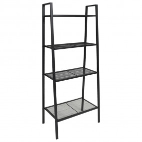 Display Shelf Black Metal Compact Display Shelf Rectang...