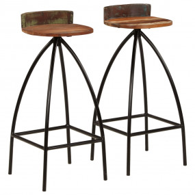Bar Chair Set of 2 Varies due to the reclaimed nature o...