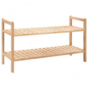Shoe Rack Natural wood Solid walnut wood Compact Shoe R...