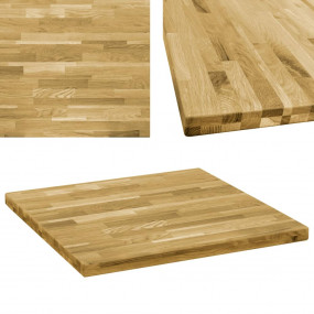 Table Top Natural wood color Solid oak wood 31.5x31.5 i...