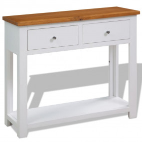 Console Table Brown and white Solid oak, solid acacia, ...