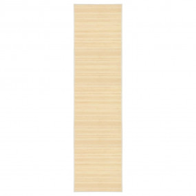 Rug Natural Bamboo, Polypropylene 31.5 x 118.1 in Non-s...