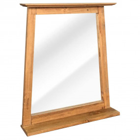 Mirror Brown Solid pinewood Medium Wall mounting