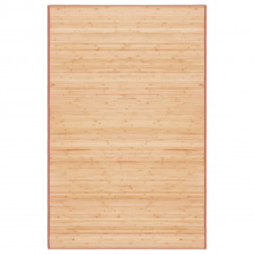 Rug Brown Bamboo 39.4x63.0 in Foldable Rug Rectangular