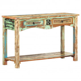 Console Table Multi-colored with green, brown, beige