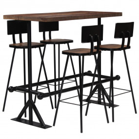 Bar Set Variety Solid reclaimed wood with powder-coated...
