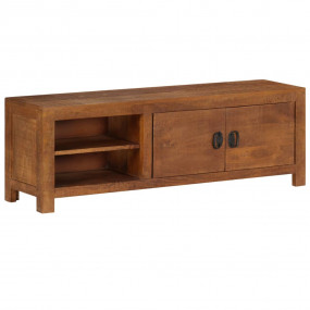 TV Stand Brown Solid Mango Wood 47.2 in W x 11.8 in D x...