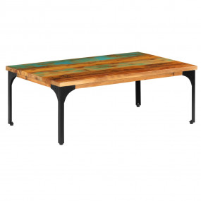Coffee Table Multicolor Solid reclaimed wood 39.4x23.6x...
