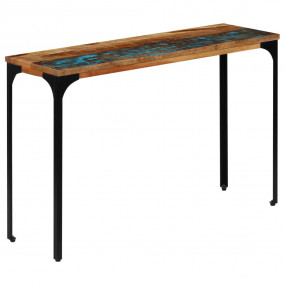 Console Table Multicolored Reclaimed wood, Powder-coate...