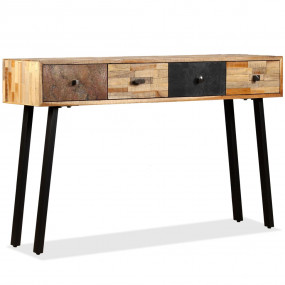 Console Table Multicolored Reclaimed teak Large Console...