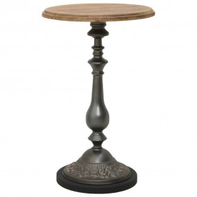 End Table Brown Solid fir wood and steel Small Simplist...