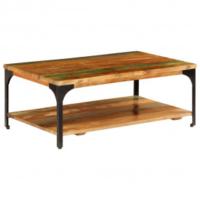 Coffee Table Multicolored Solid reclaimed wood and powd...