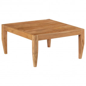 Coffee Table Brown Solid Acacia Wood Medium Durable
