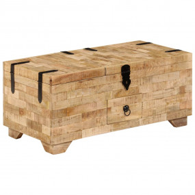 Coffee Table Natural Mango Wood Solid Mango Wood Large