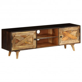 TV Cabinet Brown Solid Mango Wood Medium TV Cabinet Rec...