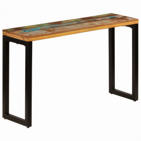 Console Table Multicolor Solid reclaimed wood and steel...