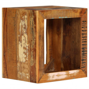 Stool Various wood tones Solid Reclaimed Wood Compact S...