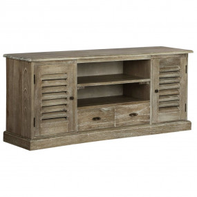 TV Stand Brown Solid Mindi wood, Plywood Medium TV Stan...