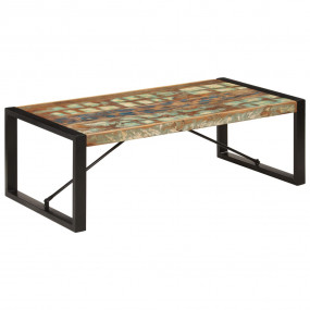 Coffee Table Multicolor Solid Reclaimed Wood 47.2 in lo...