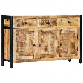 Sideboard Natural Solid mango wood, Powder-coated steel...