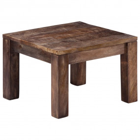 Coffee Table Dark Brown Solid Mango Wood Small Durable