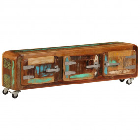 TV Stand Multicolor Solid Reclaimed Wood 47.2x11.8x14.6...