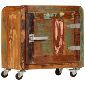 Imag:Bedside Cabinet Multicolor Solid reclaimed wood Medium Portable