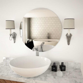Wall Mirror Glass 23.6 in diameter Wall mounting Wall M...
