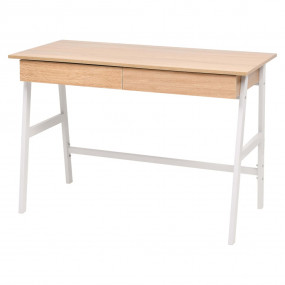 Writing Table Oak and White