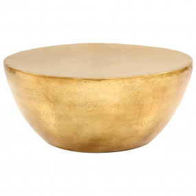 Coffee Table Brass Hammered Aluminum Medium Decorative ...