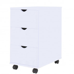 Drawer Unit White Engineered Wood Small Drawer Unit Rec...