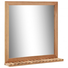 Mirror Natural Solid walnut wood Medium Mirror Bathroom...