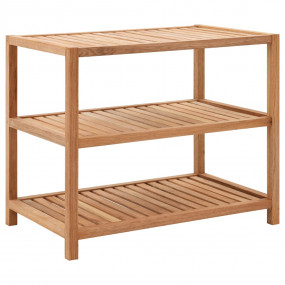 Storage Shelf Natural Solid walnut wood 25.6 x 15.7 x 2...