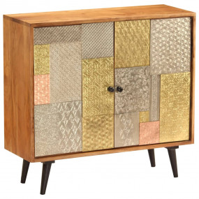 Sideboard Honey finish with colorful decorative panels