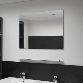 Wall Mirror See-Through Tempered glass 31.5 x 23.6 in S...