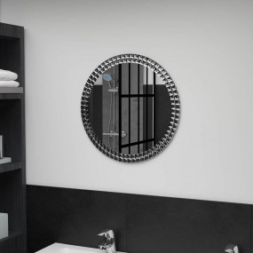 Wall Mirror Silver Acrylic crystal, toughened glass Med...