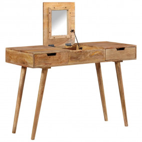 Dressing Table Natural Mango Wood Solid Mango Wood, Eng...