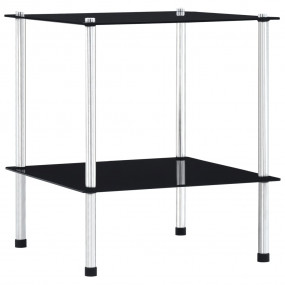 Shelf Black Tempered glass, stainless steel Compact She...