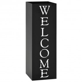 Umbrella Stand Black Powder-Coated Steel Decorative Inl...