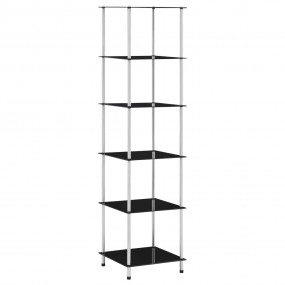 Shelf Black Tempered glass Medium Shelf Square Contempo...