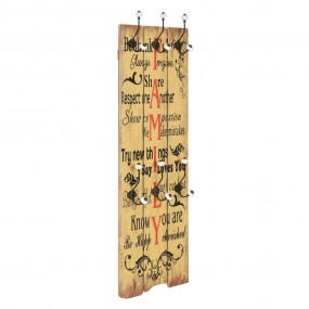 Coat Rack Multicolor MDF board, metal hooks 47.2 x 15.7...