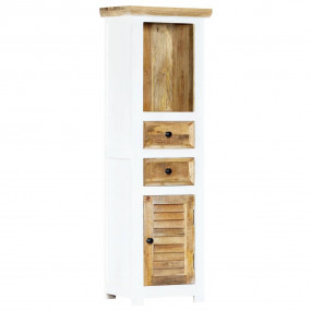 Highboard White and Brown Solid mango wood Highboard Re...